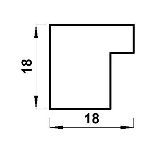 Рамка для картины (фото) пластик с оргстеклом 40х60 см, белый, Gamma ПРК-20