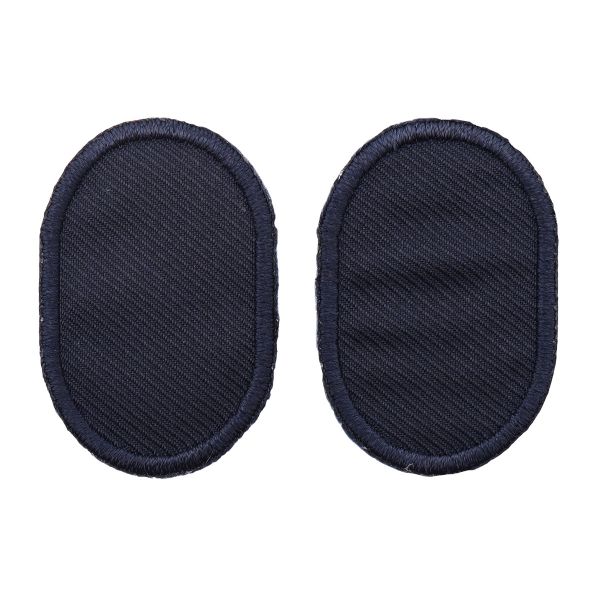 Термоаппликация Овал 5,5х8,5см, уп. 2 шт, цв.синий