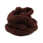 Шерсть для валяния мериносовая тонкая 100%, 100 гр. (1153 молочный шоколад)