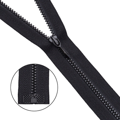 Молния трактор Arta Т5 (4.5 мм) 1 зам., разъем., 45 см, цв. 077 черный, уп.5 шт