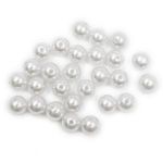Бусины пластик (жемчуг) ⌀12 мм, 25 г, Astra&Craft, 001 NL белый