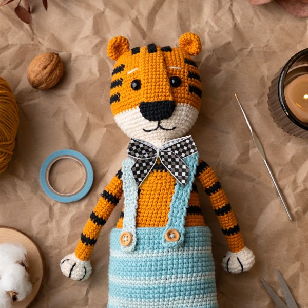 Набор текстильных бантиков, 100 шт, 206 бежево- черный, Annet BDR