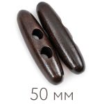 Пуговицы деревянные 50 мм, 24 шт, дерево, №304 т.коричневый, Blitz DRN 0120