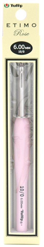 Крючок для вязания с ручкой Tulip Etimo Rose 6мм, TER-12e