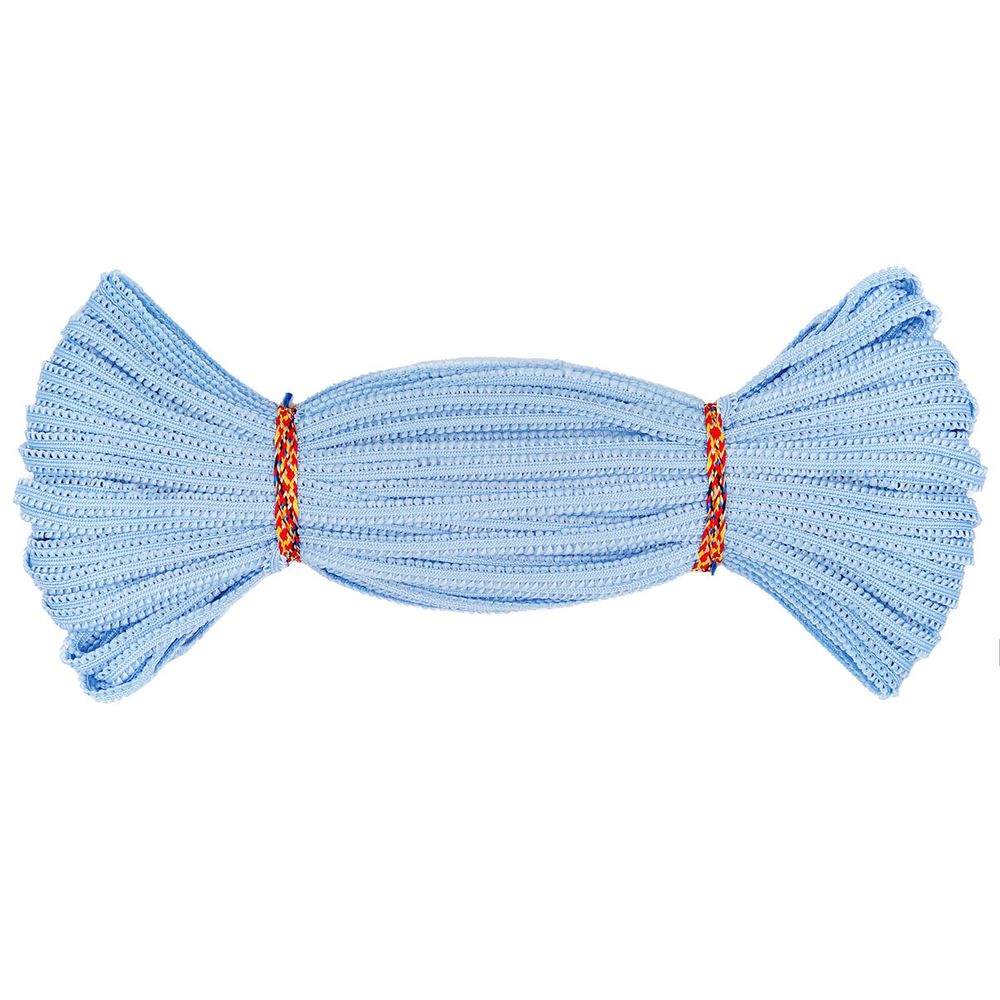 Шнур отделочный сороконожка ⌀5.0 мм / 30 метров, голубой, С873