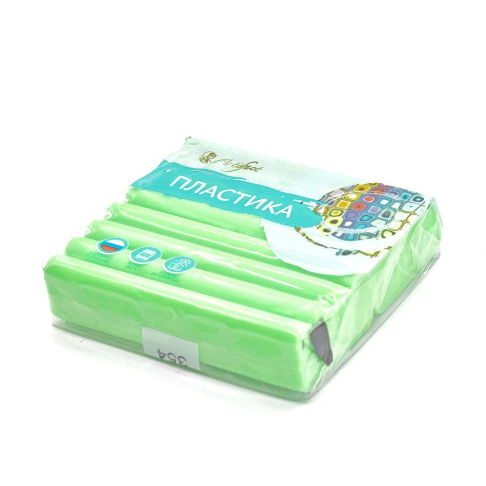 Полимерная глина Artifact, флуоресцентный, цв.354 флуоресцентный зеленый, 56 г