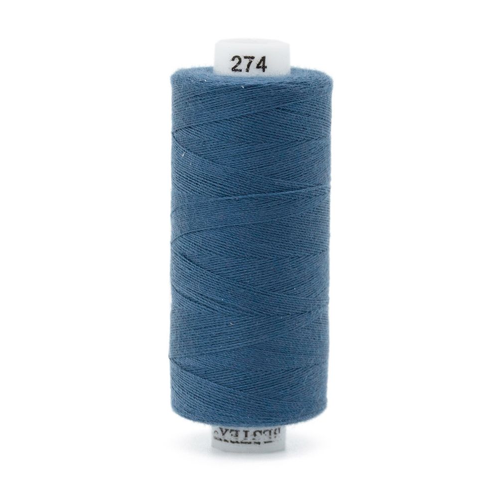 Нитки швейные бытовые Bestex 40/2, 365 м (400 ярд) / 10 кат., 274 стальной синий