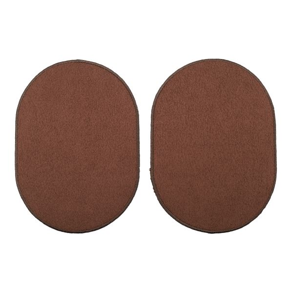 Термоаппликация Овал 8х13см, уп. 2 шт, цв.коричневый