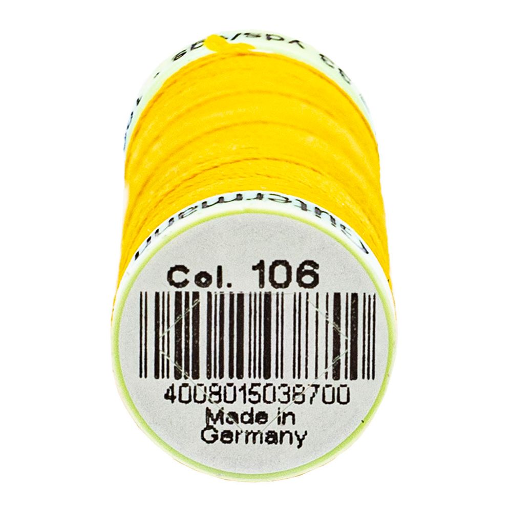 Нитки отделочные Gutermann Top Stitch, 30м, 106 т.желтый, 5 катушек