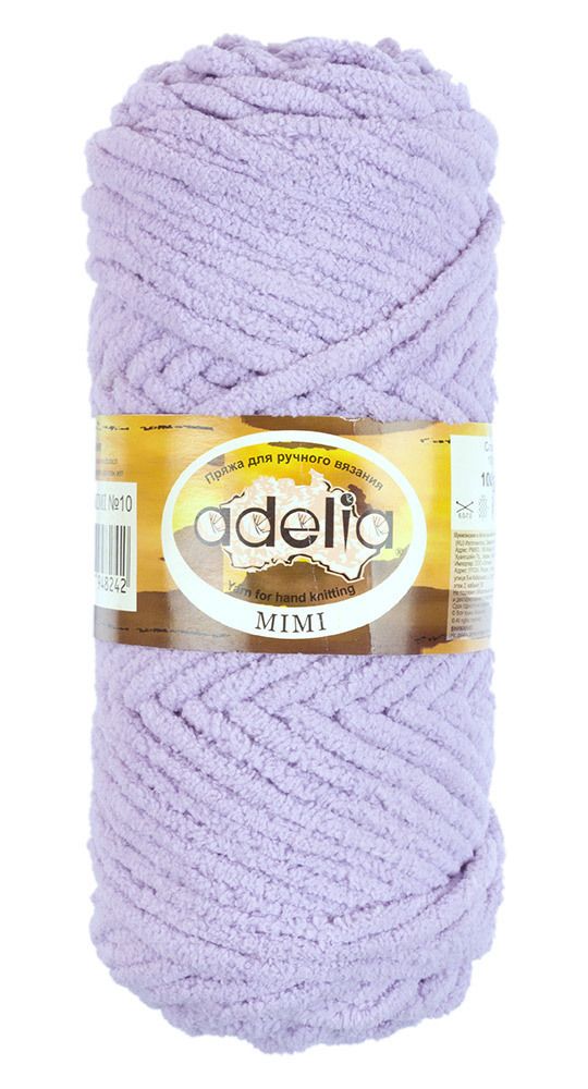 Пряжа Adelia Mimi / уп.5 мот. по 100г, 80м, 10 св.сиреневый