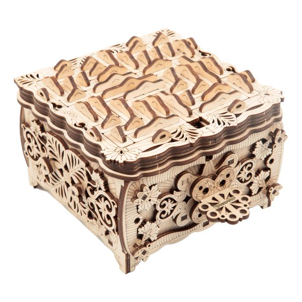 Пазл объемный 3D, 226 элементов, Серия Механика, Шкатулка с секретом, Rezark MGR-11