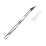 Нож макетный цанговый, алюминий с лезвием цв. серебро