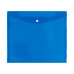 Папка-конверт для тетрадей с кнопкой Classic А5,+ 180 мкр, диагональ, 20 шт, синий 210402, Expert Complete