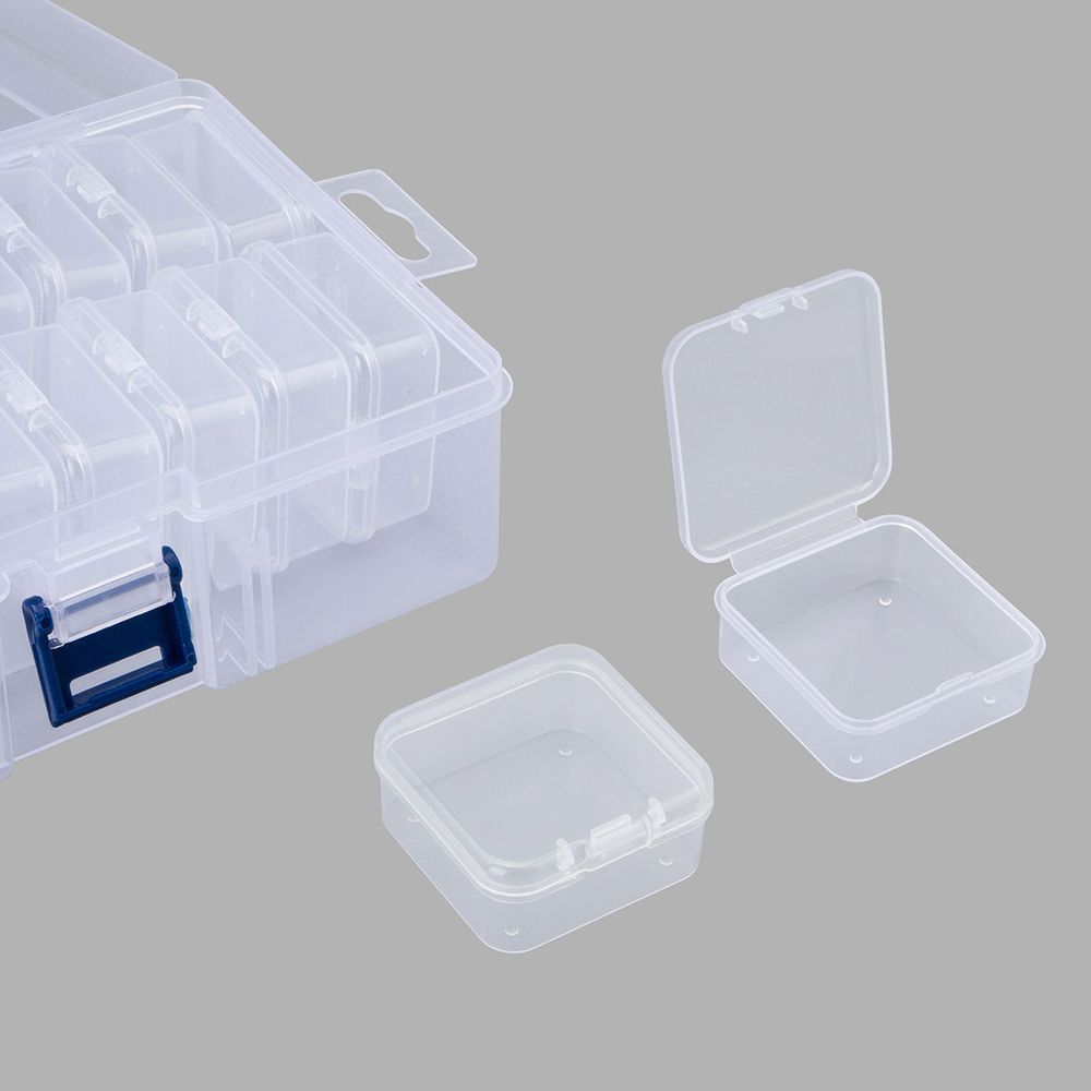 Контейнер для хранения мелочей 16х11.5х5.7 см, 18 штук в боксе, Hobby&Pro