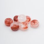 Бусины акрил 4х7 мм, 500 г, прозрач. в цвете, шайба, AD080 розовый кварц, (7748710)2460 , Astra&Craft
