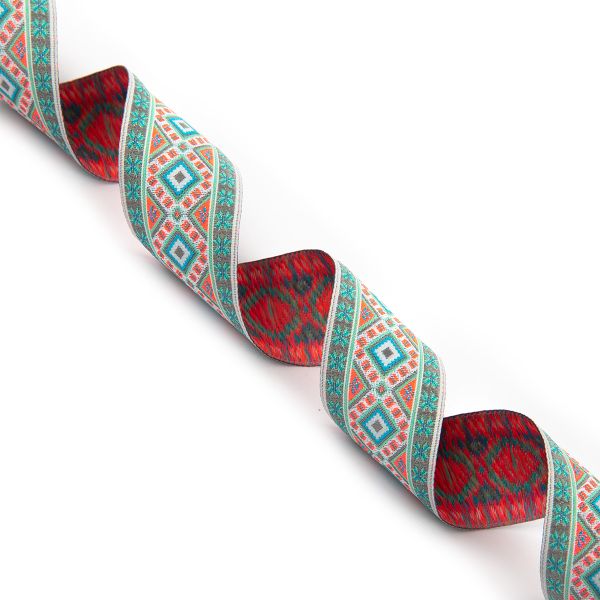 Лента (тесьма) жаккардовая 35.0 мм / 10±0.5 метров, 6, Gamma TRJ-117YP