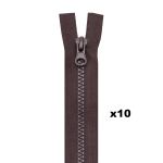 Молния трактор Т5 (5 мм) 2 зам., разъем., 100 см, 917 т.коричневый, 10 шт