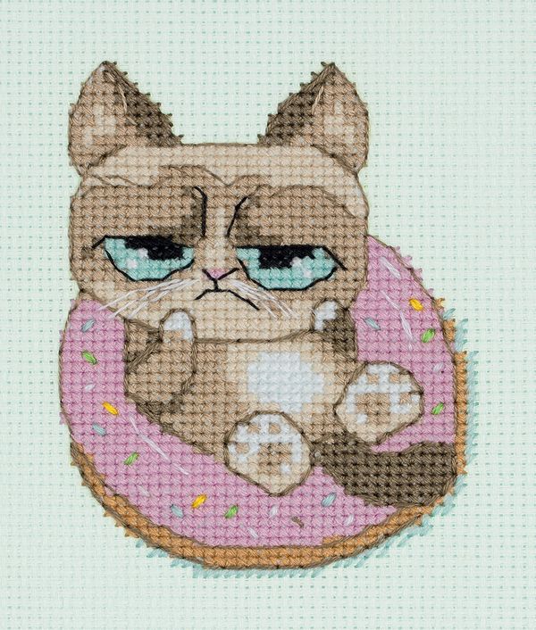 Набор для вышивания Klart 12-054, Не беспокоить, 10х12 см