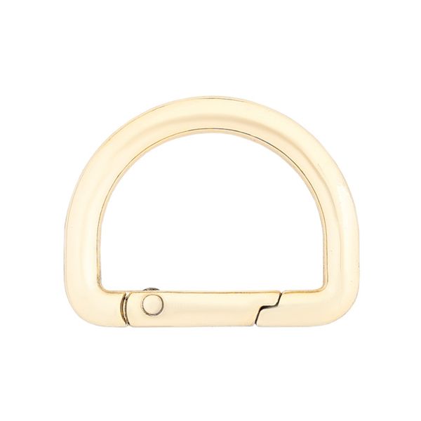 Карабин металл полукольцо 25 мм, золото, MB_2232, 6 шт