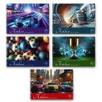 Альбом для рисования 100 г/м², A4 29.5х21 см, 5 шт на гребне 40 л, 01620 Мир хобби, Светоч А233