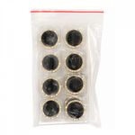 Пуговицы металлические на ножке 32L-20 мм, С-MP33 цв.золото/черный, 10 шт