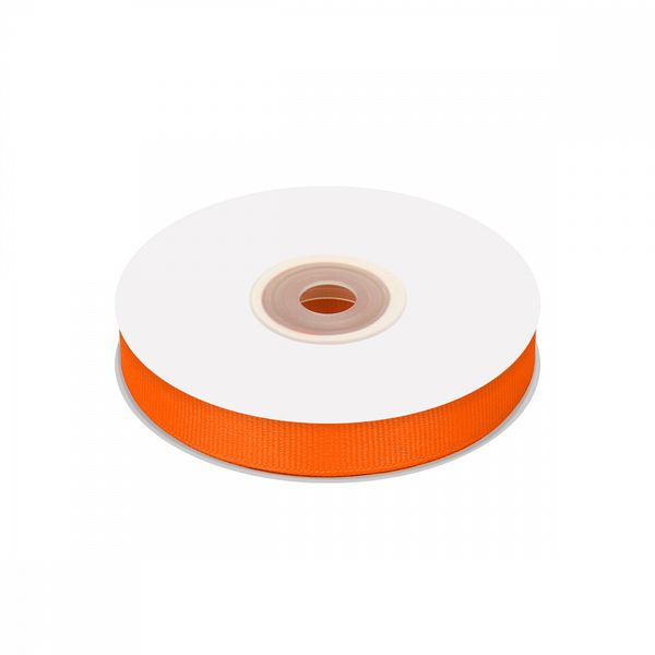 Лента репсовая (в рубчик) 12.0 мм / 22.8±1 метра, 668 оранжевый, Magic4Hobby