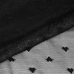 Сетка бельевая эластичная 55 г/м², шир.150 см / 24 кг (1кг-12,5м), Сердечки, цв.черный /OLG015.170/