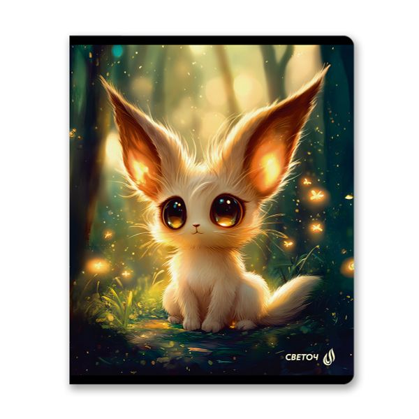 Тетрадь ученическая общая, выборочный лак, A5 48 л. на скобе 65 г/м², белизна 100% 10 шт клетка, 01493 Монстрики, Светоч Т195