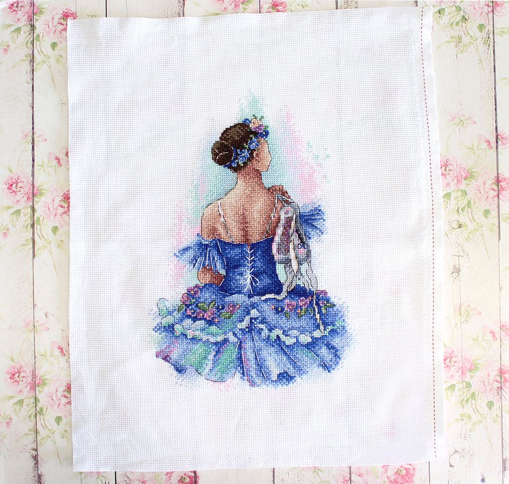 Набор для вышивания нитками МП Студия, Прима балета, 26х18 см