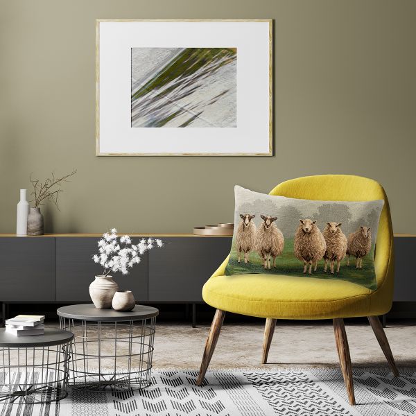 Набор для вышивания нитками Panna PD-7472, Подушка. Овечки, 50х30 см