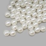 Бусины пластик (жемчуг) ⌀10 мм, 50 г, Astra&Craft (001 NL белый)