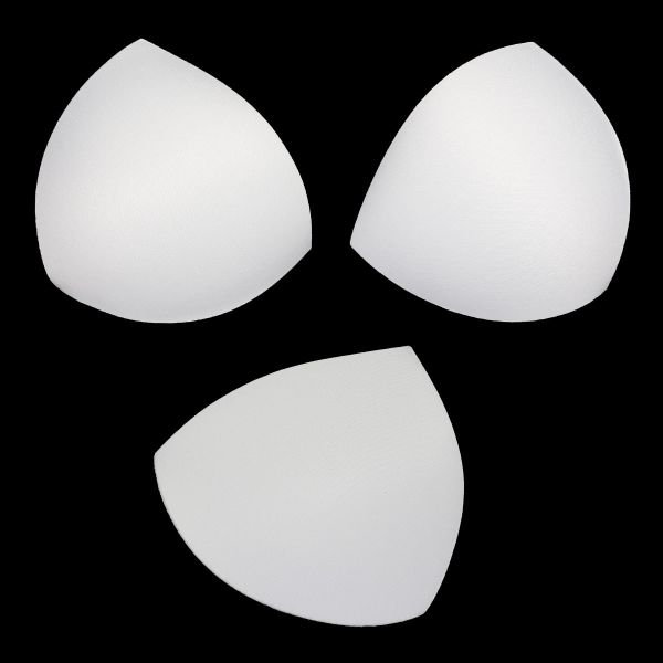 Бельевые чашечки для бюстгальтера треугольные б/уст., с равном. наполн., (8300), разм.36, 10 пар, 01-белый