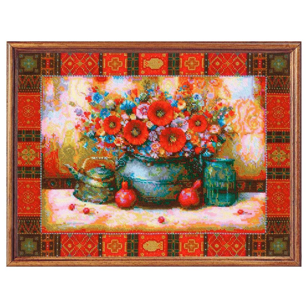 Набор для вышивания нитками Риолис, Натюрморт по мотивам картины Н, Джапаридзе 40х30см