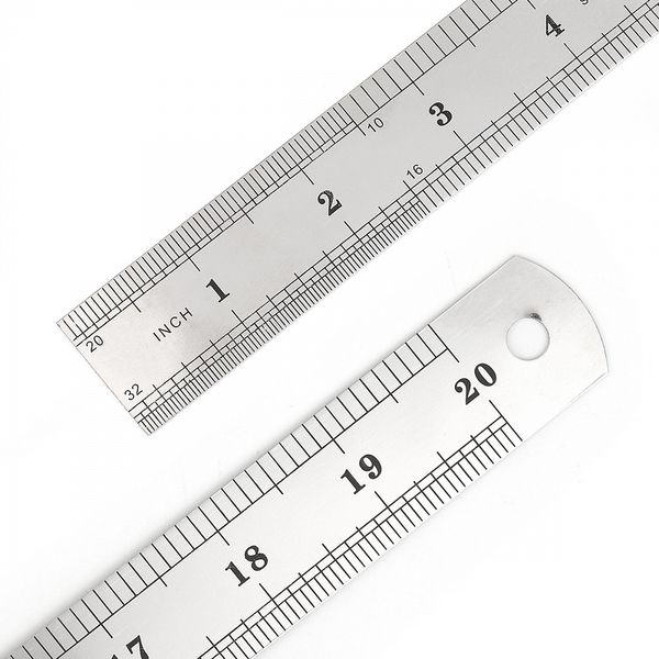 Линейка стальная Maxwell 50 см / 0.7 мм, MAX.8112 ПВХ чехол