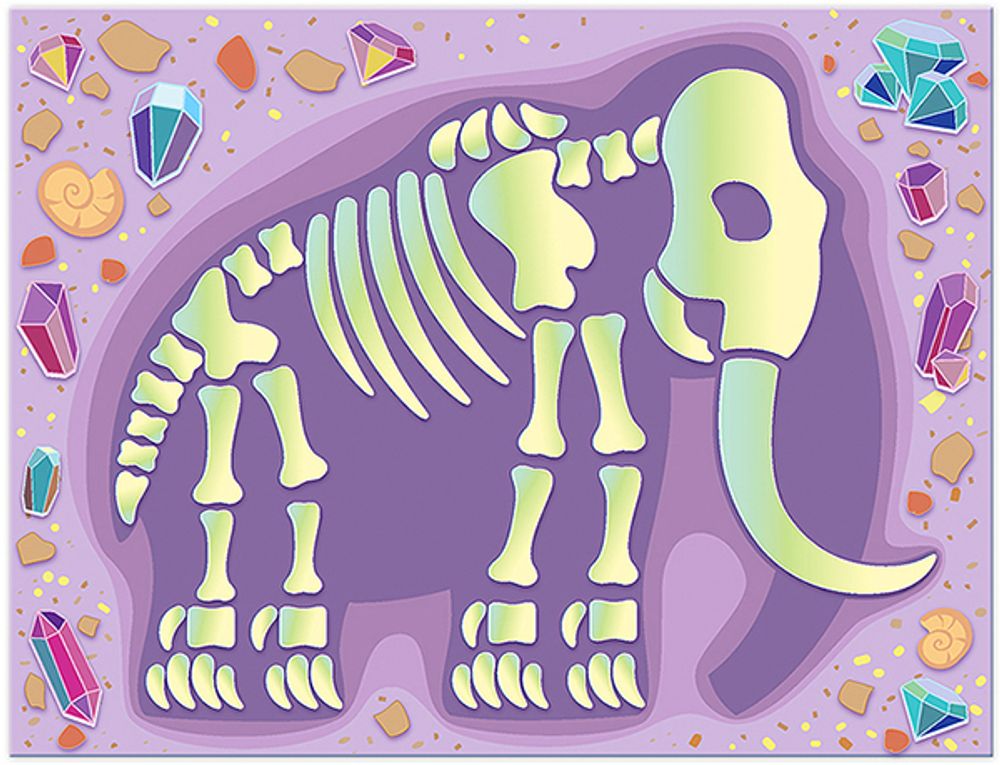 Набор для творчества Клевер, Раскопки. Мамонт (декорирование), АС 19-373