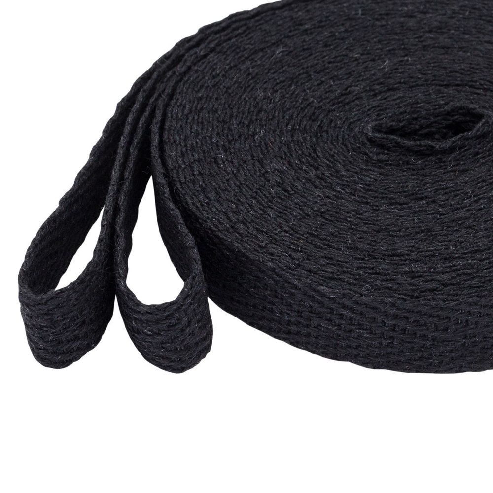 Тесьма (лента) киперная (100 х/б) 10 мм / 4.57 метра, 69 черный, 6190-2017