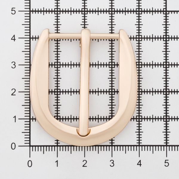 Пряжка ременная металл 25.0 мм (внешн. 38х43 мм), 1 шт, золото, MB-2205