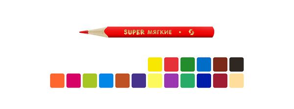 Набор цветных карандашей, трехгранные короткие Зебра SCP-3018 заточенный 8х18 цв, Набор цветных карандашей, трехгранные короткие Зебра SCP-3018 заточенный 8х18 цв, ВКФ SCP-3018