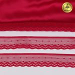 Кружево эластичное (стрейч) 25 мм, 8028, цв.S261 лесная ягода уп.50м, Kruzhevo