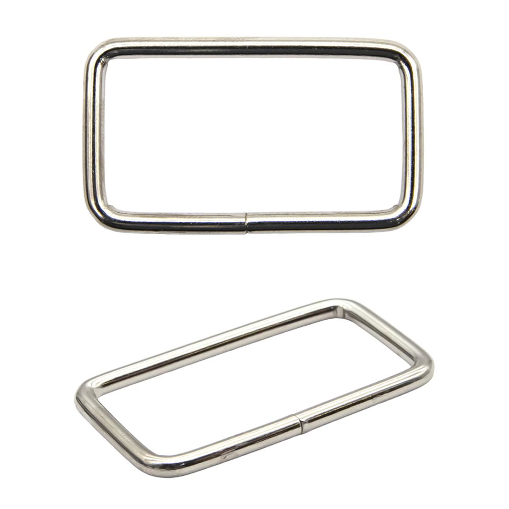 Рамка прямоугольная металл 40х3 мм, никель, 100 шт