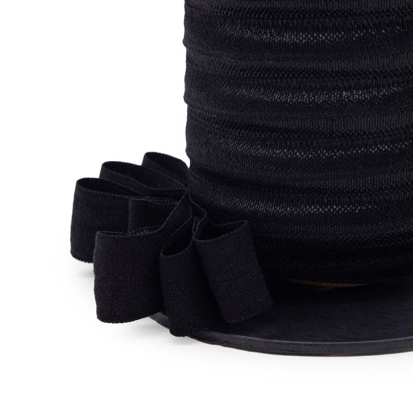 Резинка бельевая (окантовочная) блестящая 20.0 мм / 50 метров, черный, 46-07320/20