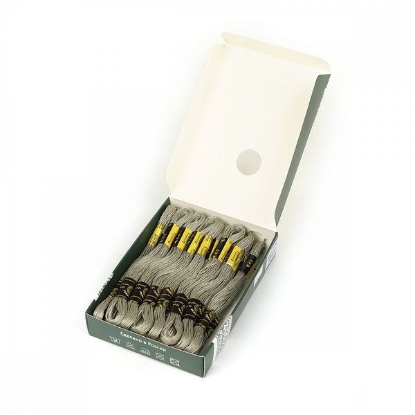 Мулине ПНК им.Кирова цв.9310 св.серый, 24 мотка по 8 метров