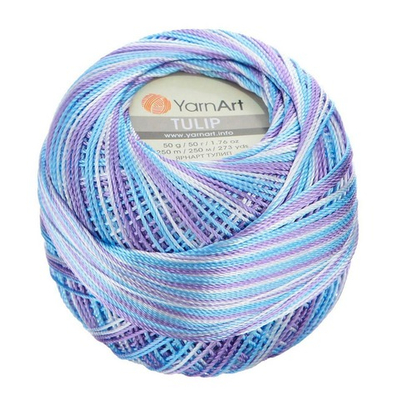 Пряжа YarnArt (ЯрнАрт) Tulip / уп.6 мот. по 50 г, 250м, 449 меланж