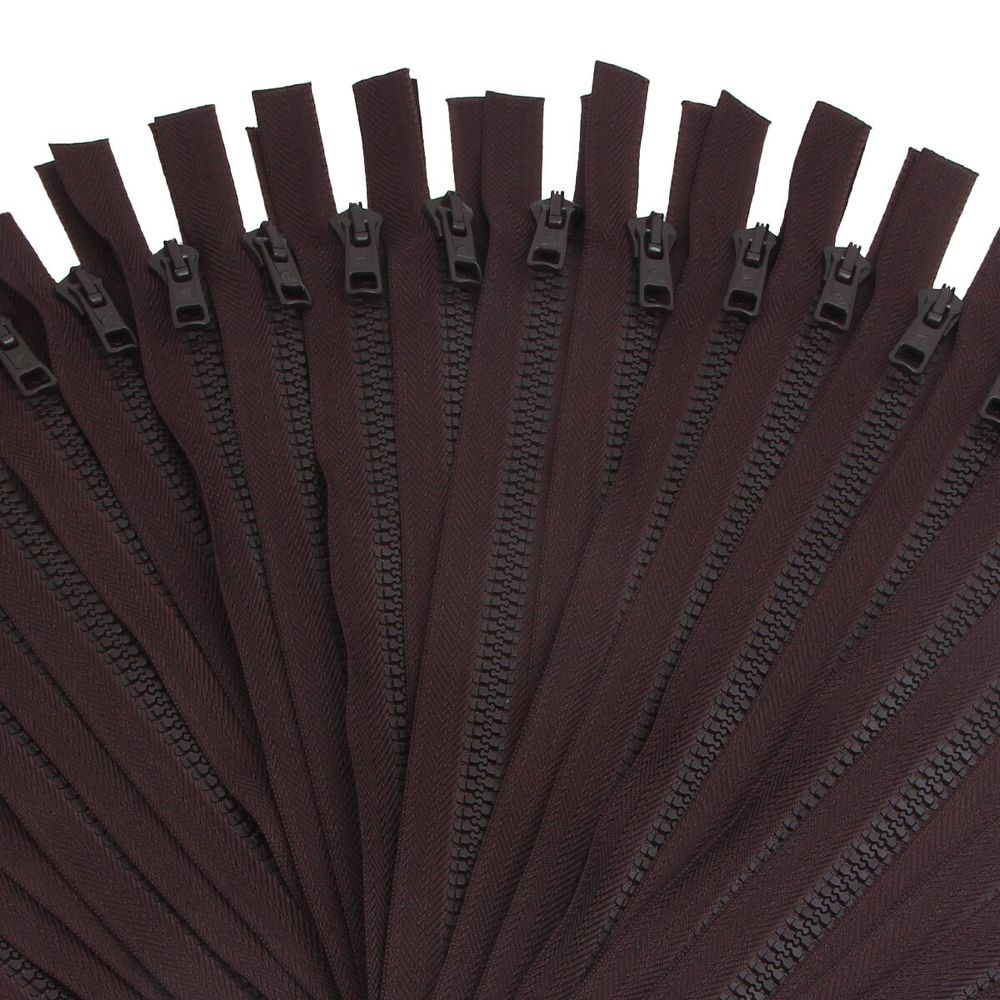 Молния трактор Arta Т6 (6 мм) 1 зам., разъем., 50 см, ОПТ. УП. 25 ШТ., 068 т.коричневый