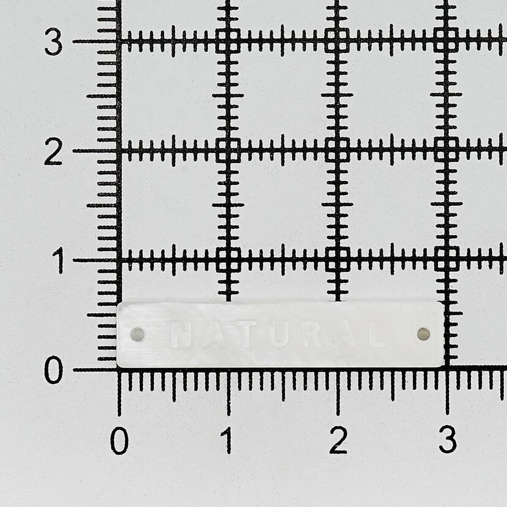 Украшение пришивное 30х6 мм, пластик, молочный, СВ_Т-21, 36 шт