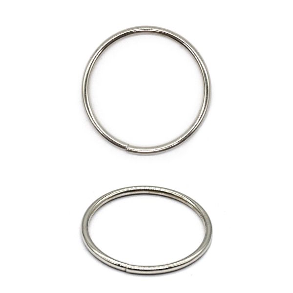 Кольцо разъемное металл in ⌀20 мм (23 мм внешн.), цв.никель, 100 шт