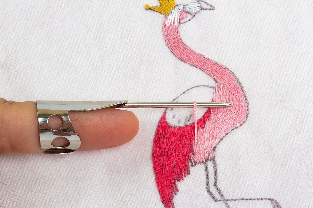 Напёрсток многофункциональный стежкоукладчик сталь в блистере, регулируемый, Gamma LNG-01