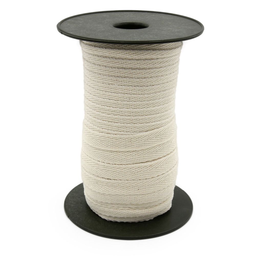 Тесьма (лента) киперная (100 х/б) 13 мм / 50 метров, суровый