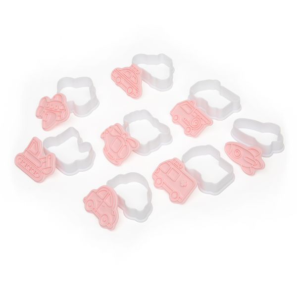 Набор вырубок для печенья пластик, 8 шт, №2 Транспорт, S-Chief SHF-0353