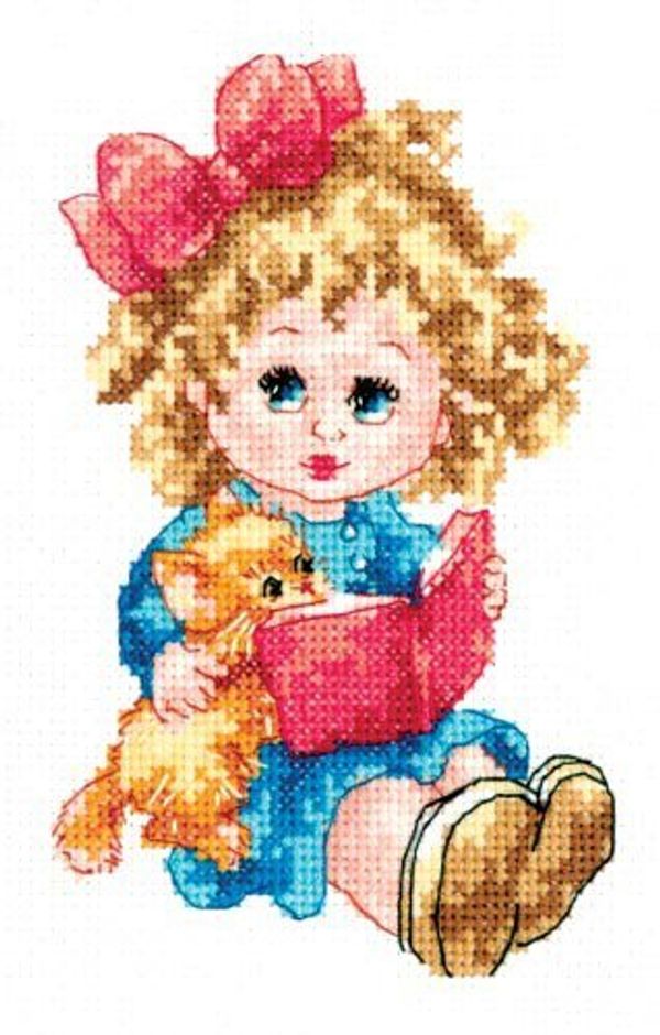 Набор для вышивания нитками Чудесная игла, Мама мыла раму 10х15 см